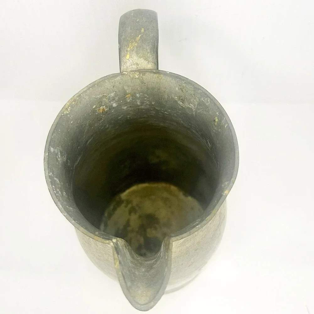 Woodbury Pewter Pitcher Medium Vintage Water‎ Jug Handle